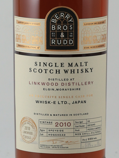 BB&R Linkwood 15 Years 2010 51.8%