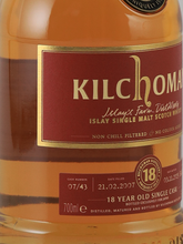 Load image into Gallery viewer, Kilchoman 18 Year 2007 Bourbon Barrel 51.4%