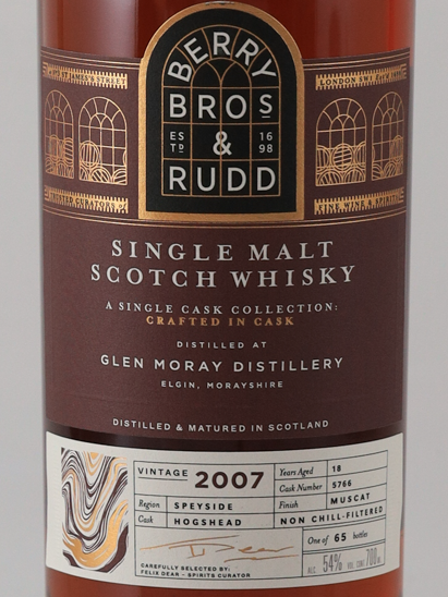 BB&R Odyssey Glen Moray 18 Year 2007 54%