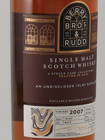 BB&R Odyssey Undisclosed Islay 18 Year 2007 56%