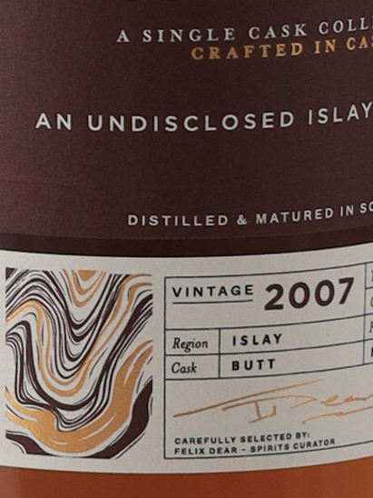BB&R Odyssey Undisclosed Islay 18 Year 2007 56%