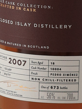 Load image into Gallery viewer, BB&amp;R Odyssey Undisclosed Islay 18 Year 2007 56%