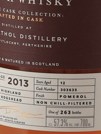BB&R Odyssey Blair Athol 12 Year 2013 57.3%