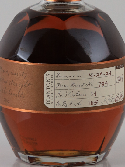 Blanton's Straight from the Barrel 62.45% (defective label)