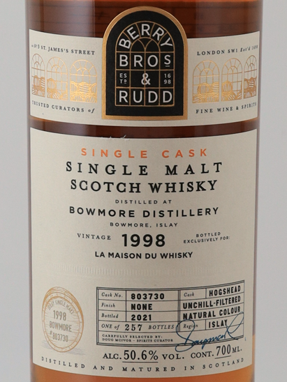 BB&R Bowmore 22 Years 1998 50.6%