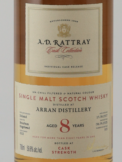 AD Rattray Arran 8 years 2017 59.8%