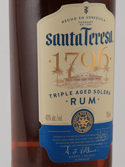Santa Teresa 1796 700ml new label [Parallel Import]