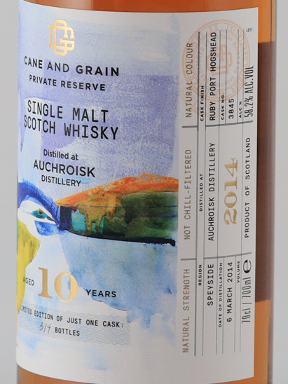 Cane & Grain Auchroisk 10 years 2014 58.2%