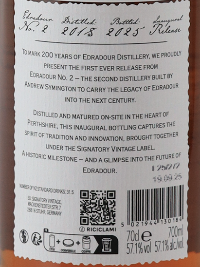 Edradour No.2 7 years 57.1%