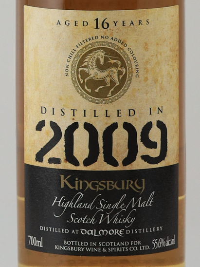 Kingsbury Gold Dalmore 16 Years 2009 55.6%
