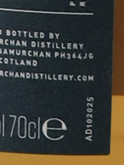 Ardnam Luckan 10 years 46.8% — Single Malt