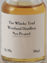 Load image into Gallery viewer, The Whisky Trail Westland 9 Year Peated 56.5% 30ml