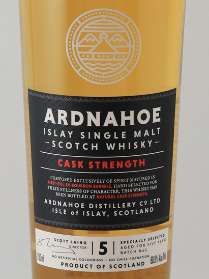 Ardnahoe 5 Year Cask Strength Batch 1 60.9%