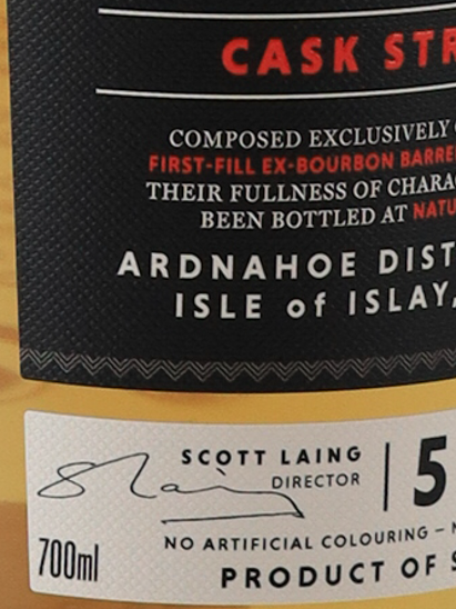 Ardnahoe 5 Year Cask Strength Batch 1 60.9%