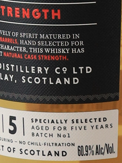 Ardnahoe 5 Year Cask Strength Batch 1 60.9%