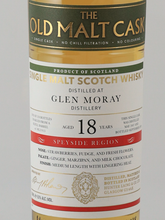 Load image into Gallery viewer, Old Malt Cask Glen Moray 18 Years 2007 50%