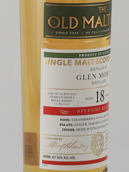 Old Malt Cask Glen Moray 18 Years 2007 50%