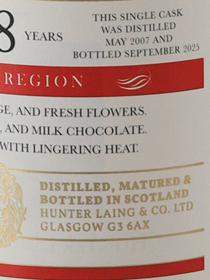 Old Malt Cask Glen Moray 18 Years 2007 50%