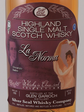 Load image into Gallery viewer, Silver Seal Glen Garioch 25 years 1990 52.1% (defective label)