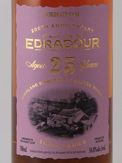 Edradour 25 years old Bordeaux cask 54.8%