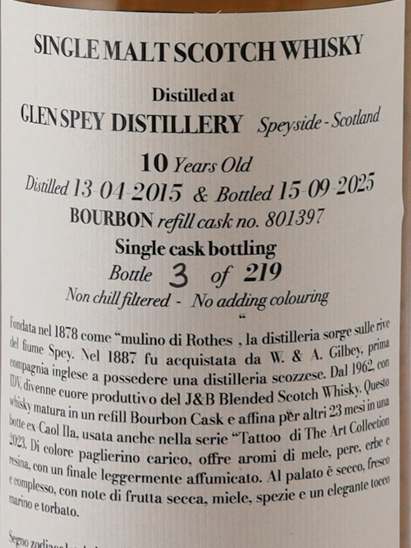 The Art Collection Glen Spey 10 Years 2015 52.3%