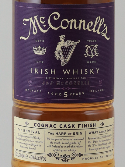 McConnell's Aged 5years Cognac Cask Finish