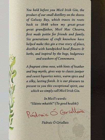 Micil Irish Gin 42%