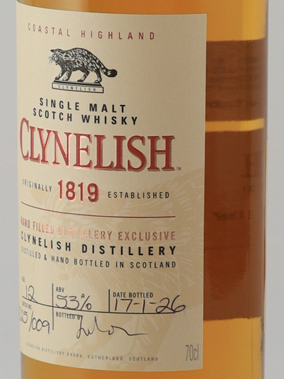 Clynelish 12 Years Old Hand Filled 2026 Bottled 53% (Defective Label)