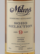 Load image into Gallery viewer, Milroy's Soho Selection Avon Distillers 9 Year Old 2016 51.5%