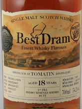 Load image into Gallery viewer, Best drum Tomatin 18 years 2007 54.2%