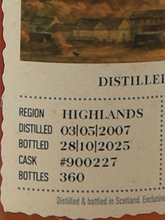 Load image into Gallery viewer, Best drum Tomatin 18 years 2007 54.2%
