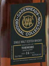 Load image into Gallery viewer, CADENHEAD'S Original Collection Tormore 14 Years 46%