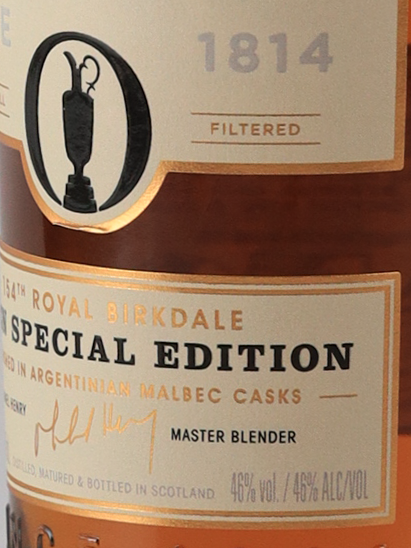 Loch Lomond British Open 154th Argentine Malbec Cask with Glass