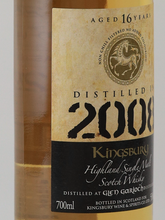 Load image into Gallery viewer, Kingsbury Gold Glen Garioch 16 Years 2008 55%