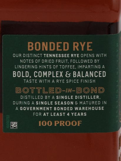 Jack Daniel's Bottled in Bond Rye 1L