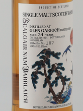 Load image into Gallery viewer, Sealgair Nam Barrlaich Glen Garioch 34 years 1991 56.1%