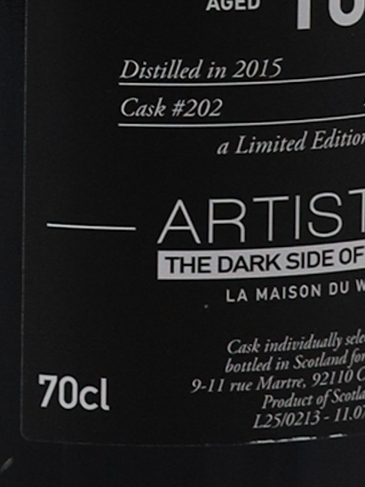 LMDW Artist Ben Nevis 10 years 2015 58.3%