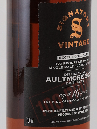 Signatory Aultmore 16 Years 2009 57.1%