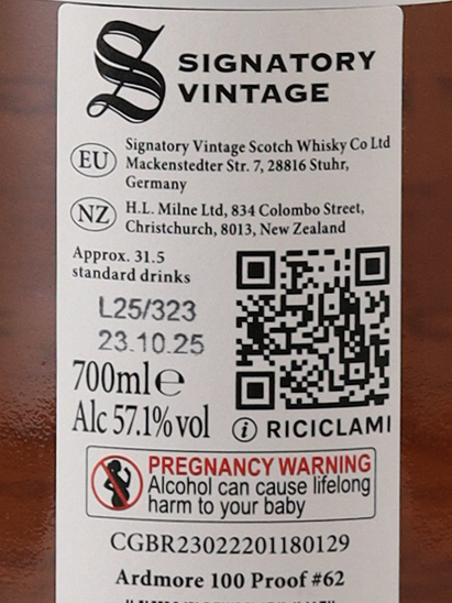 Signatory Ardmore 14 Years 2011 57.1%