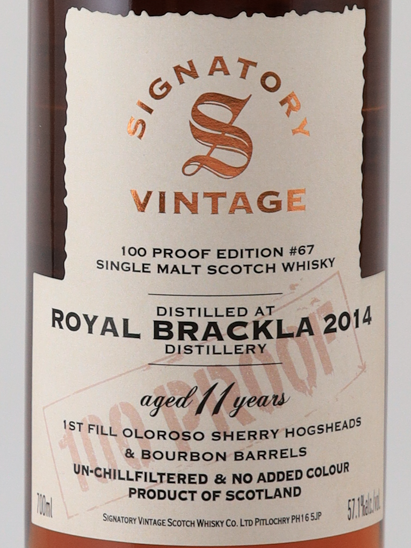 Signatory Royal Brackla 11 Years 2014 57.1%