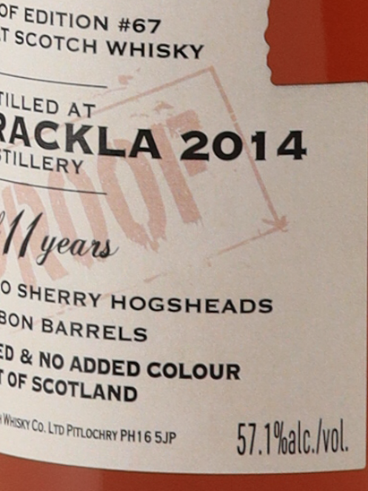 Signatory Royal Brackla 11 Years 2014 57.1%