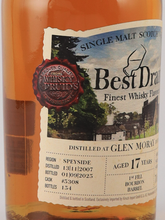 Load image into Gallery viewer, Best drum Glen Moray 17 years 2007 56.2%