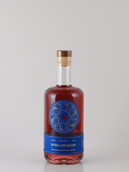 Australian Bushapple Gin (defective label)