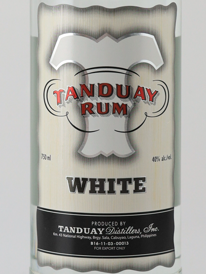 Tanduay white rum