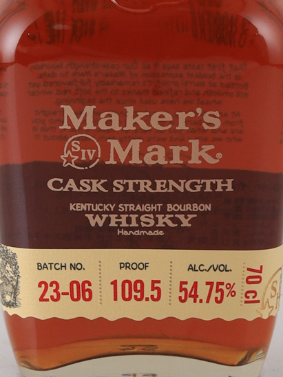 Maker's Mark Cask Strength Batch 23-06 54.75%