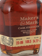Load image into Gallery viewer, Maker's Mark Cask Strength Batch 23-06 54.75%