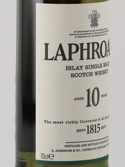 Laphroaig 10 years 40% 700ml old label [Parallel Import] (no box)