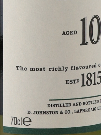 Laphroaig 10 years 40% 700ml old label [Parallel Import] (no box)