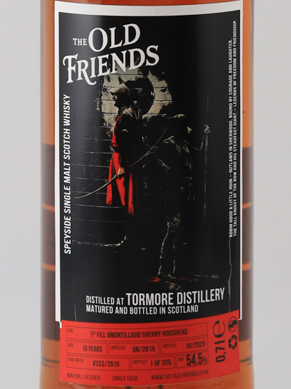 The Old Friends Tormore 10 Years 2015 54.5%