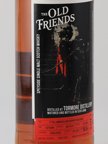 The Old Friends Tormore 10 Years 2015 54.5%